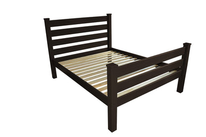 Brown Solid Wood Twin Bed Frame