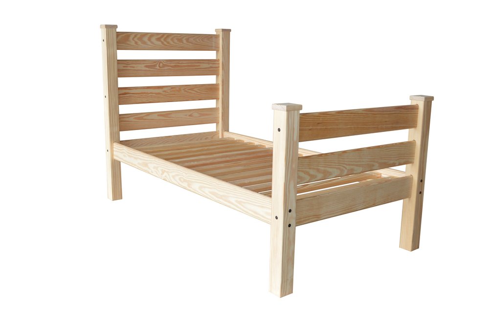 Natural Solid Wood Twin Bed Frame