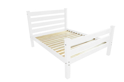 White Solid Wood Twin Bed Frame