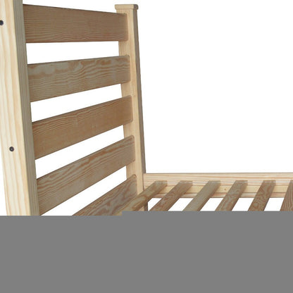 Natural Solid Wood Full Bed Frame