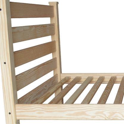 Natural Solid Wood Full Bed Frame