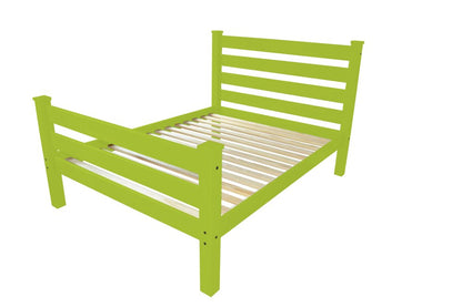 Lime Green Solid Wood Queen Bed Frame
