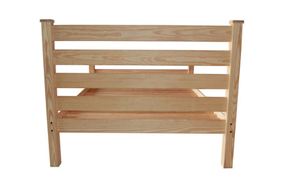 Natural Solid Wood Queen Bed Frame