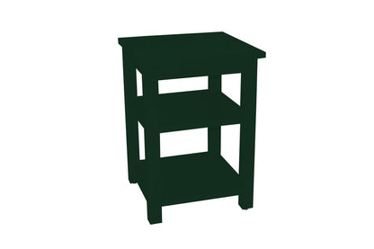 28" Dark Green Solid Wood Nightstand