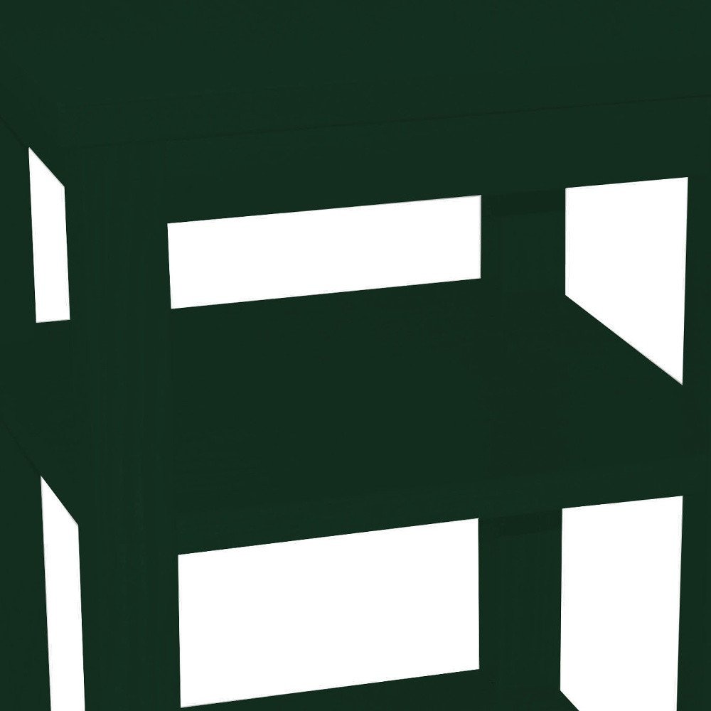 28" Dark Green Solid Wood Nightstand