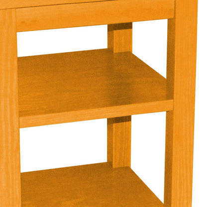 28" Yellow Solid Wood Nightstand