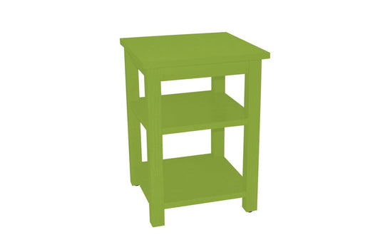 28" Green Solid Wood Nightstand