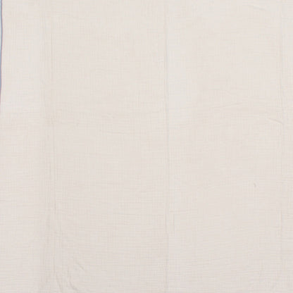 47" X 60" Blue and Ivory Cotton Woven Striped Throw Blanket with Fringe