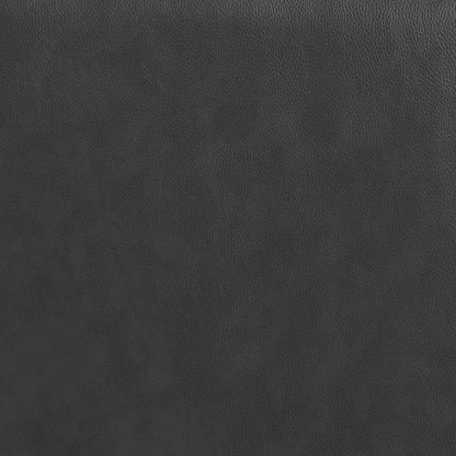 Black Leather L Shaped Three Piece Corner Sectional