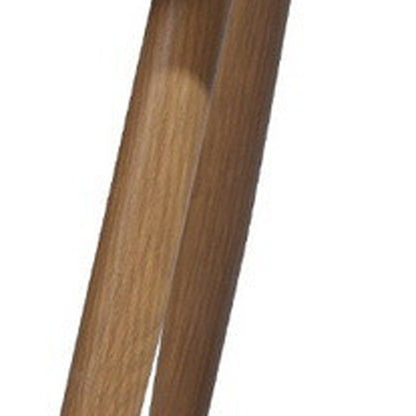 23" White and Brown Faux Fur Arm Chair