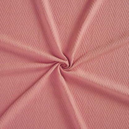 50" X 60" Coral Cotton Woven Chevron Throw Blanket