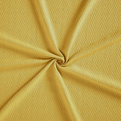 50" X 60" Gold Cotton Woven Chevron Throw Blanket