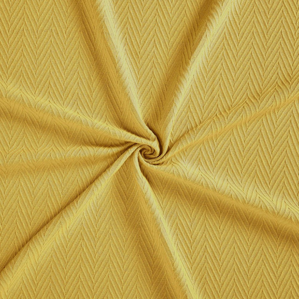 50" X 60" Gold Cotton Woven Chevron Throw Blanket