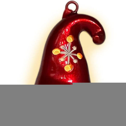 Set of Three Red and White Santa Gnome LED Light Up Christmas Ornaments