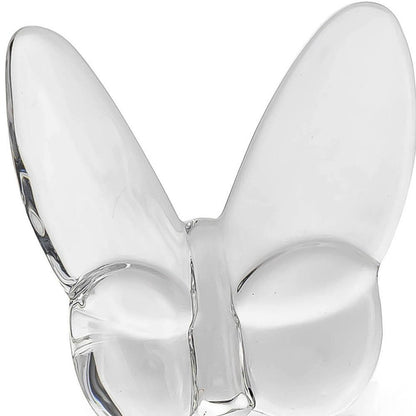 3" Clear Crystal Butterfly Figurine Tabletop Sculpture