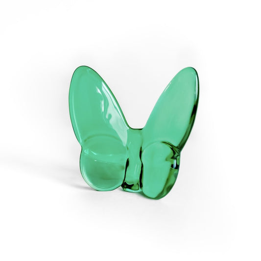 3" Green Crystal Butterfly Figurine Tabletop Sculpture