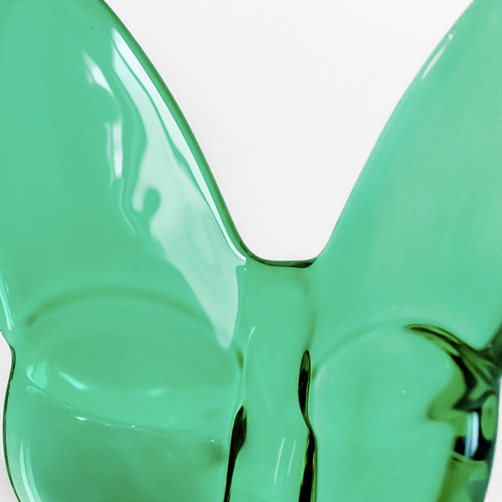 3" Green Crystal Butterfly Figurine Tabletop Sculpture