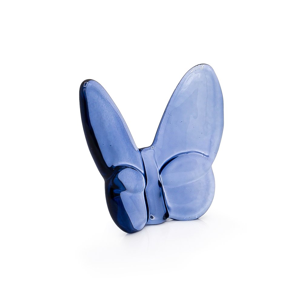 3" Dark Blue Crystal Butterfly Figurine Tabletop Sculpture