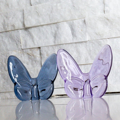 3" Dark Blue Crystal Butterfly Figurine Tabletop Sculpture