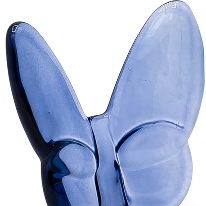 3" Dark Blue Crystal Butterfly Figurine Tabletop Sculpture