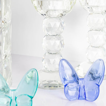3" Blue Crystal Butterfly Figurine Tabletop Sculpture