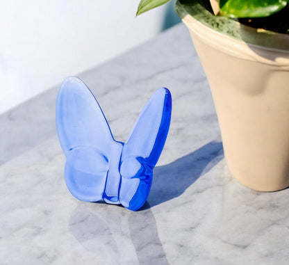 3" Blue Crystal Butterfly Figurine Tabletop Sculpture