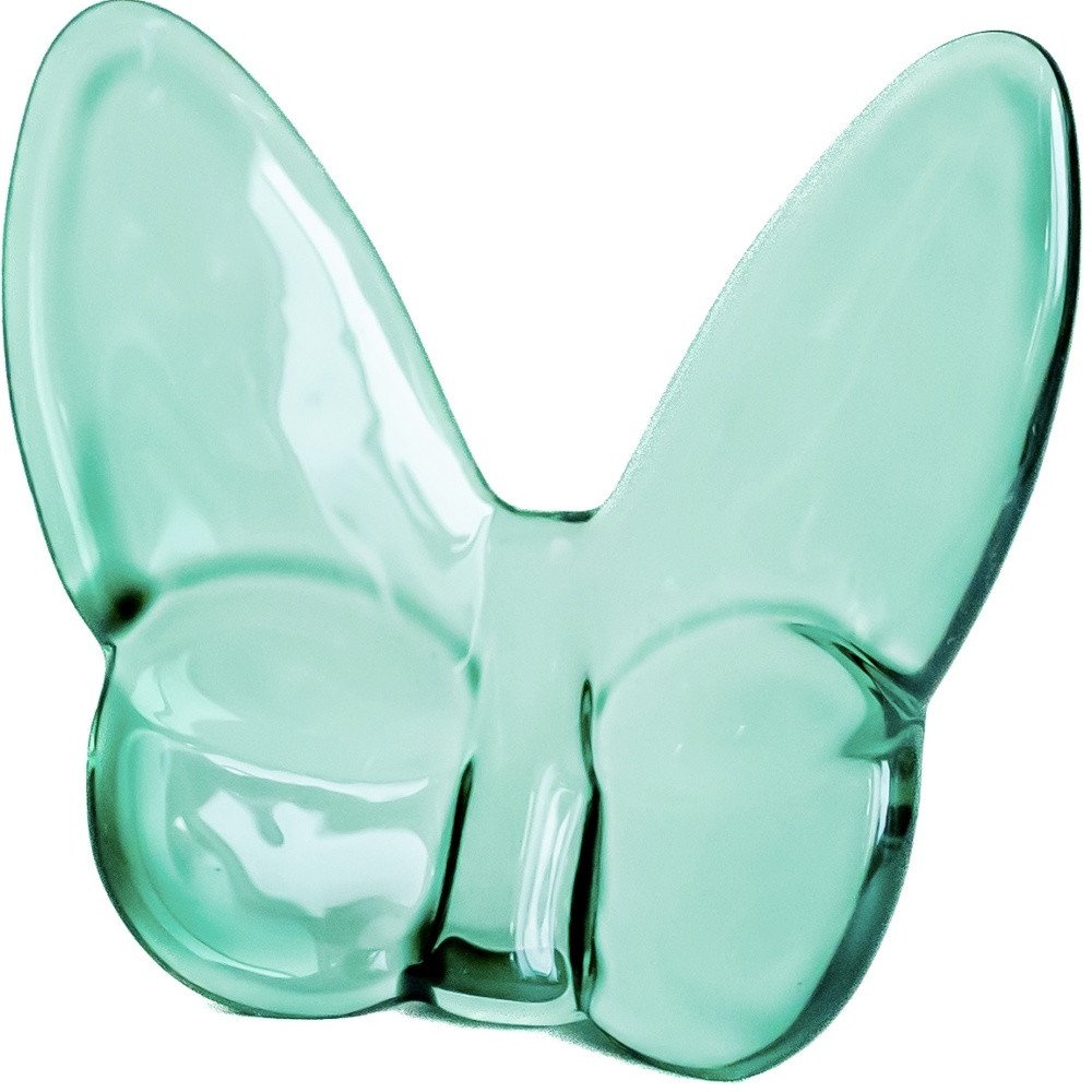 3" Mint Green Crystal Butterfly Figurine Tabletop Sculpture