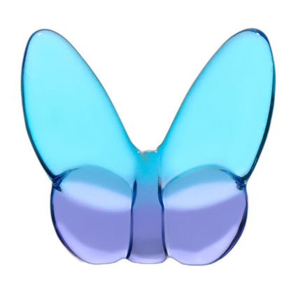 3" Blue and Purple Crystal Butterfly Figurine Tabletop Sculpture