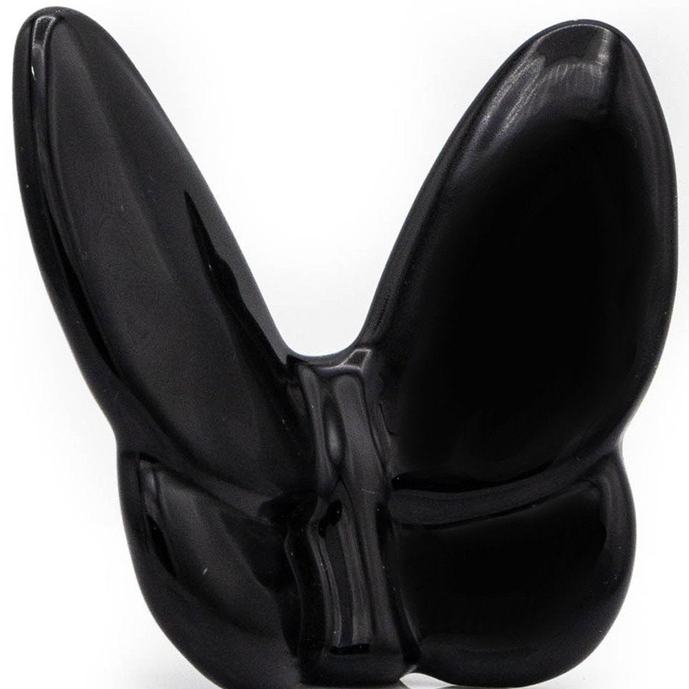 3" Black Crystal Butterfly Figurine Tabletop Sculpture