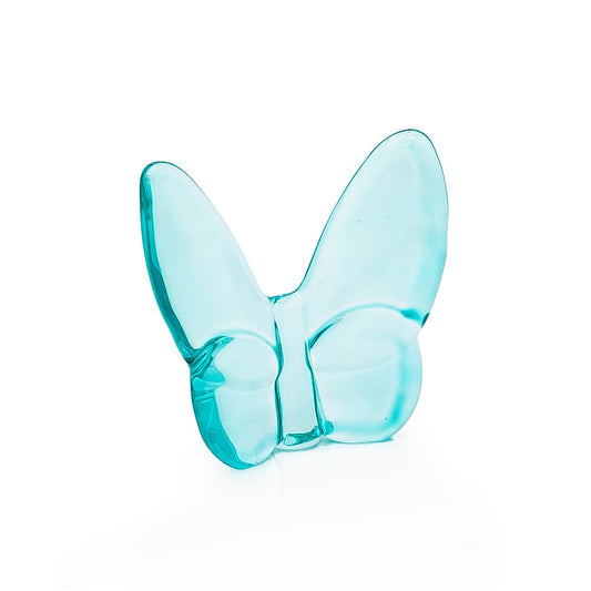 3" Turquoise Crystal Butterfly Figurine Tabletop Sculpture