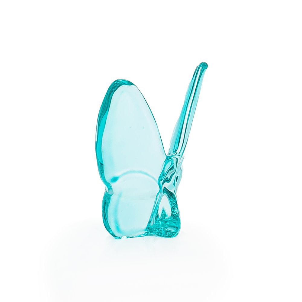 3" Turquoise Crystal Butterfly Figurine Tabletop Sculpture