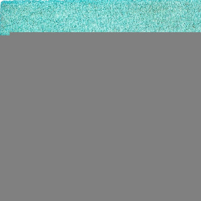 17" X 29" Aqua and Natural Coir Happy Easter Outdoor Easter Door Mat