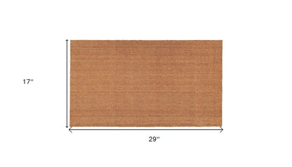 17" X 29" Natural Coir Outdoor Door Mat
