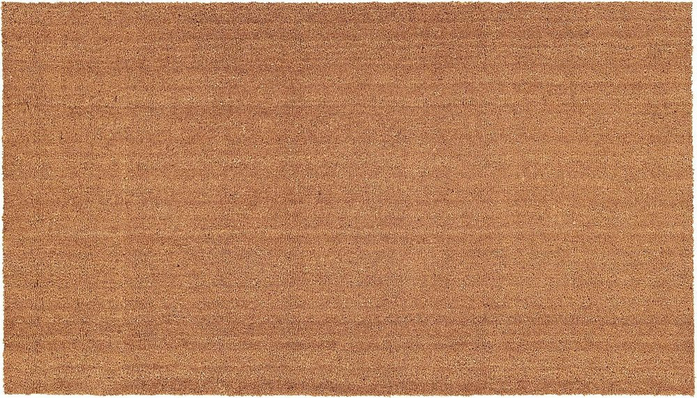 24" X 36" Natural Coir Solid Color Outdoor Door Mat