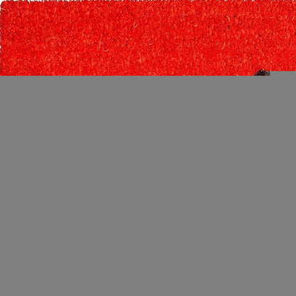 17" X 29" Red and Black Coir Merry and Bright Outdoor Christmas Door Mat
