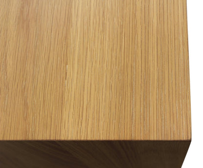 28" Natural Solid and Manufactured Wood Two Drawer Nightstand
