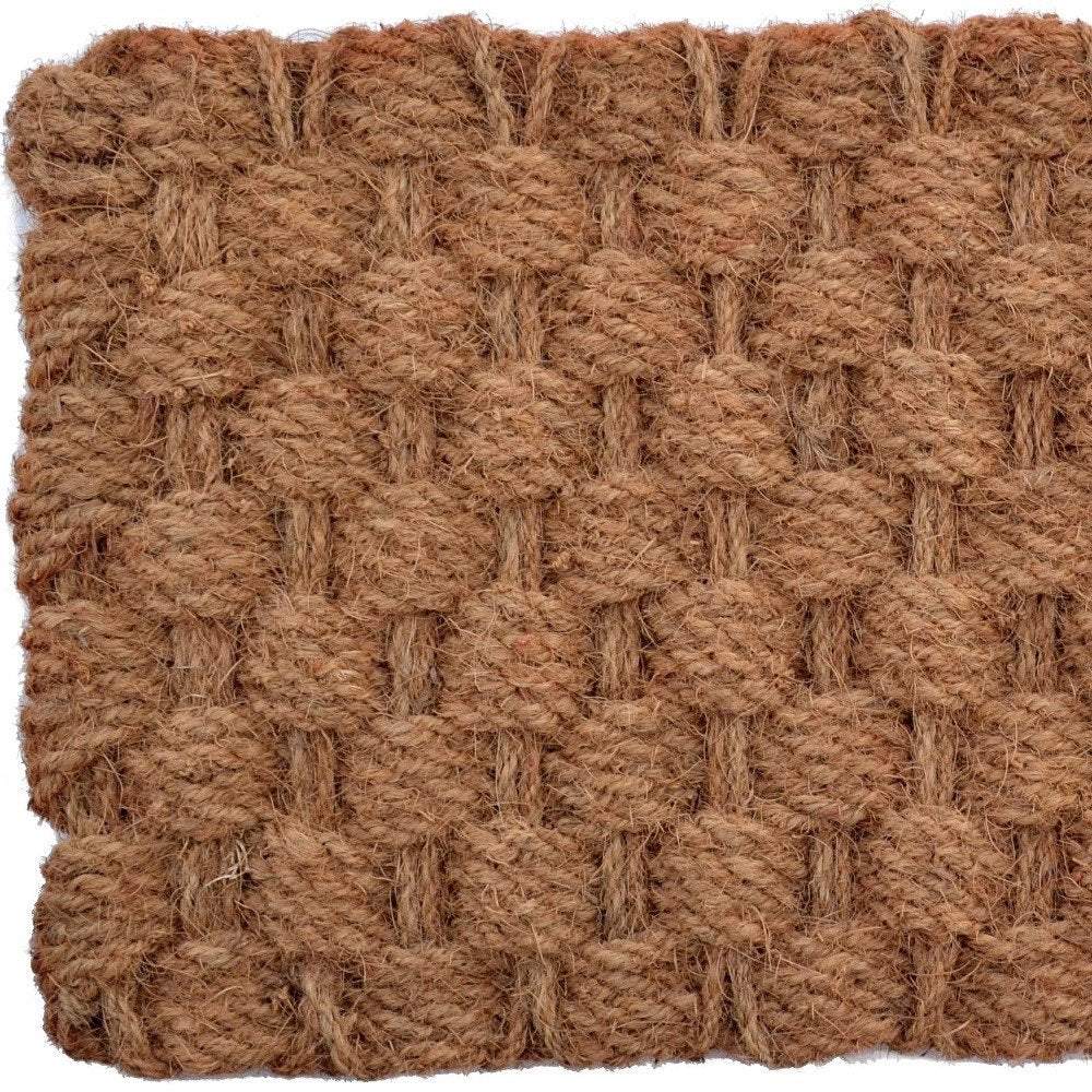 18" X 30" Brown Coir Weave Outdoor Door Mat