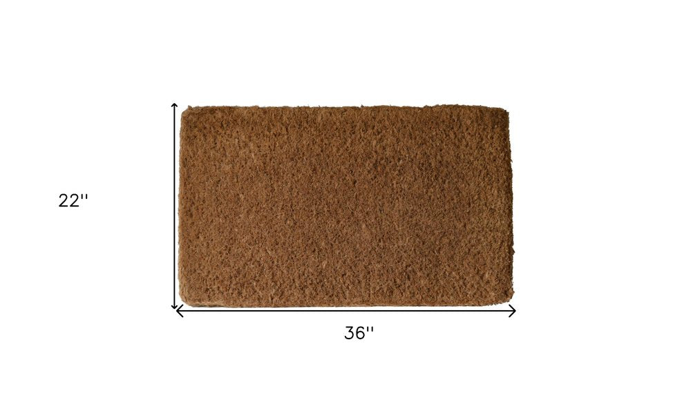 22" X 36" Brown Coir Outdoor Door Mat