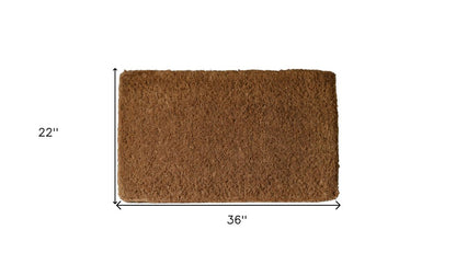 22" X 36" Brown Coir Outdoor Door Mat