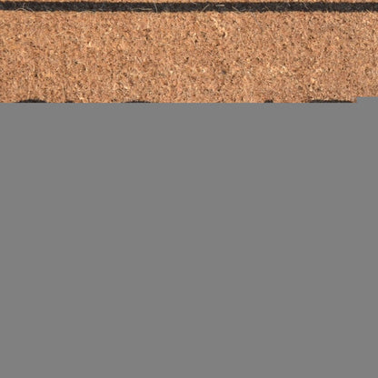18" X 30" Brown and Black Coir Go Away Outdoor Door Mat