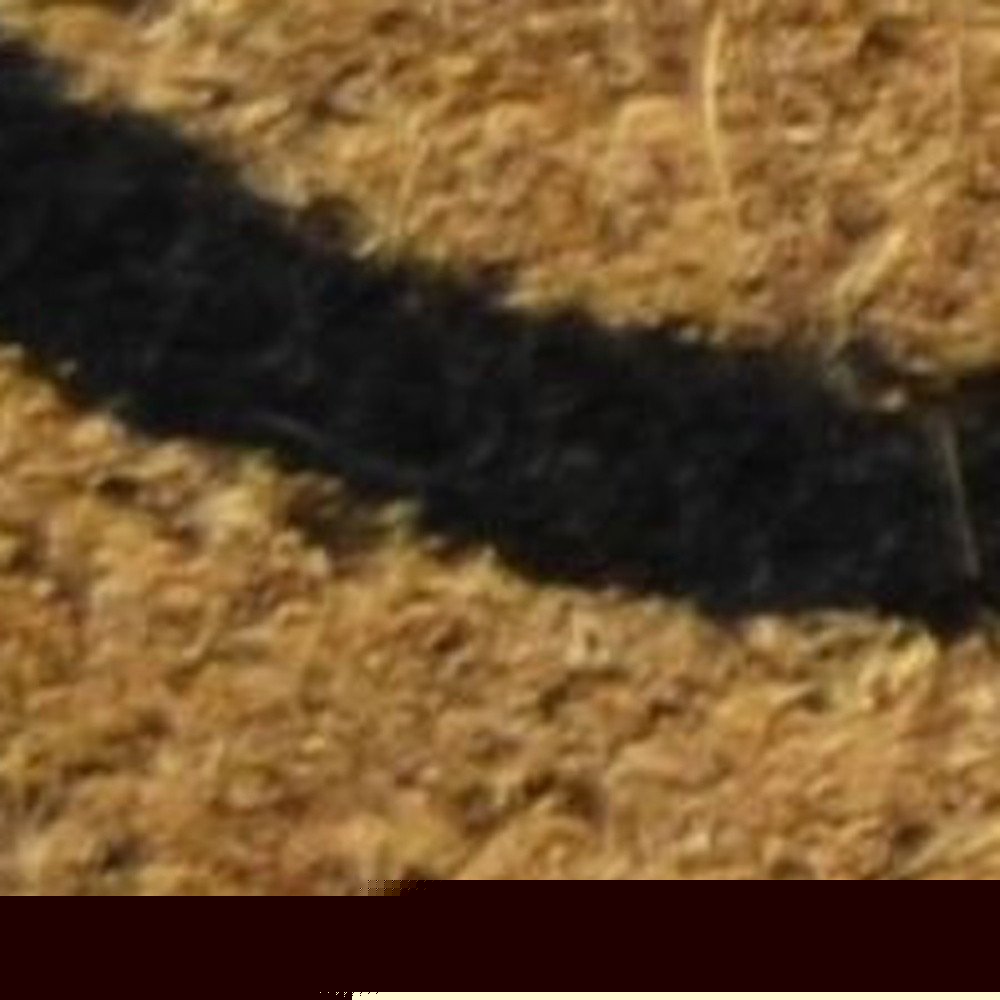 18" X 30" Brown and Black Coir Welcome Good Bye Outdoor Door Mat