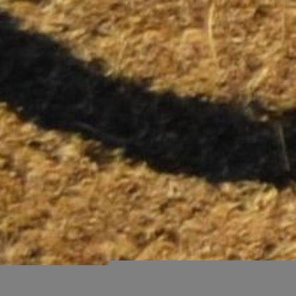 18" X 30" Brown and Black Coir Welcome Good Bye Outdoor Door Mat