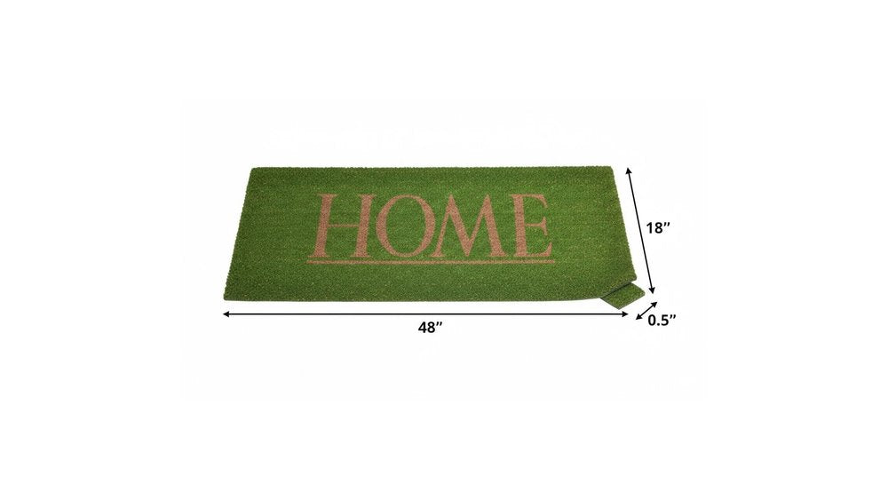 18" X 48" Green Coir Home Outdoor Door Mat