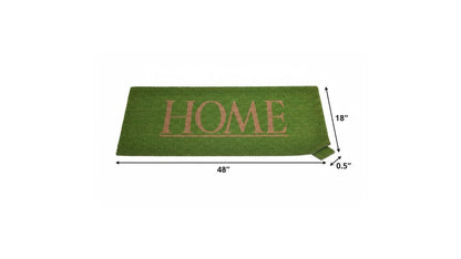 18" X 48" Green Coir Home Outdoor Door Mat