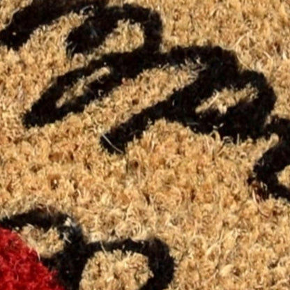 18" X 30" Red White and Blue Coir Flip Flop Welcome Outdoor Door Mat