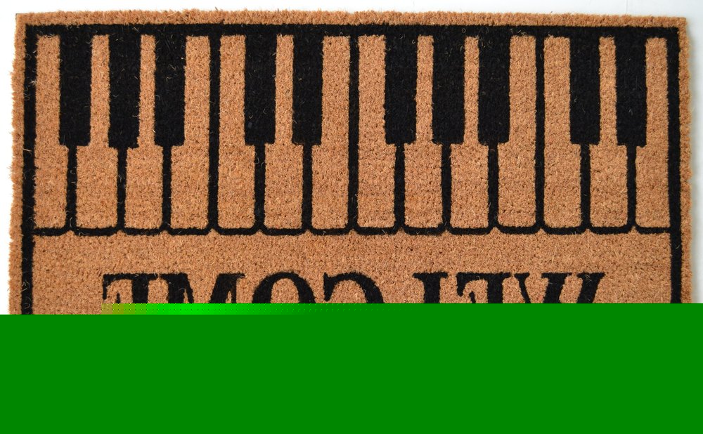 18" X 30" Brown and Black Coir Welcome Outdoor Door Mat