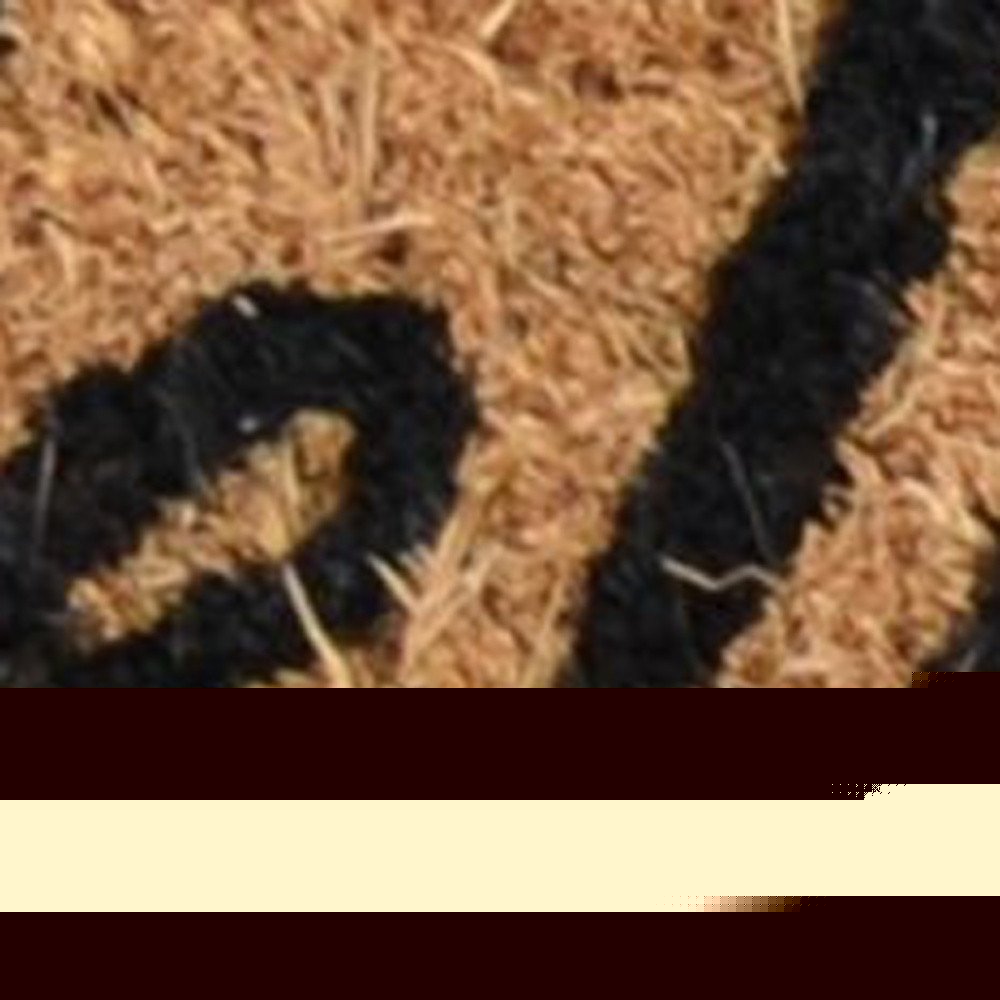 18" X 30" Brown and Black Coir Woodland Welcome Outdoor Door Mat