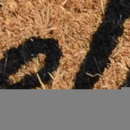 18" X 30" Brown and Black Coir Woodland Welcome Outdoor Door Mat