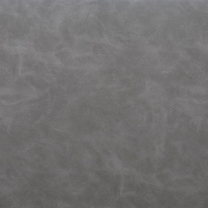 30" Gray And Black Faux Leather And Steel Bar Height Bar Chair