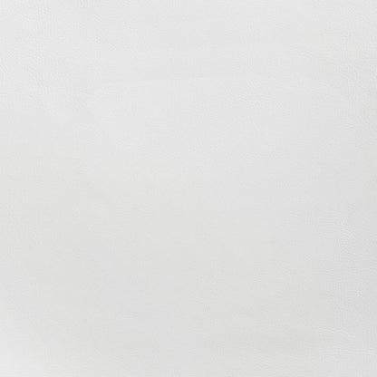 Set of Two 26" White and Black Faux Leather and Steel Low Back Counter Height Bar Chairs